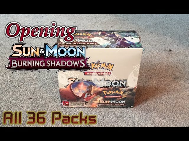 burning shadows booster box opening Pokemon TCG: Sun & Moon Pack : Toys & Games The Pokmon Company has created an engaging and entertaining experience with this series Opening Burning Shadows Booster Box