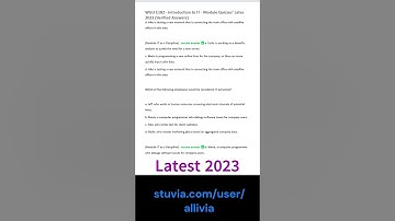 WGU C182 Introduction to IT  Module Quizzes