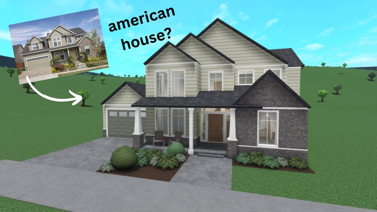 BUILDING an AMERICAN HOUSE in BLOXBURG