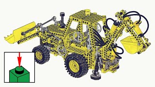 LEGO Technic 8862, Backhoe Grader - building instructions