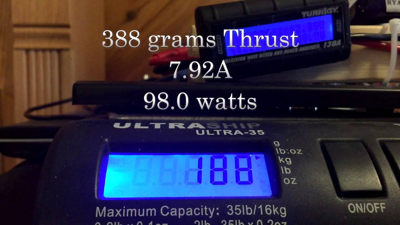 DYS BE1806 2300Kv Thrust Test for ZMR250