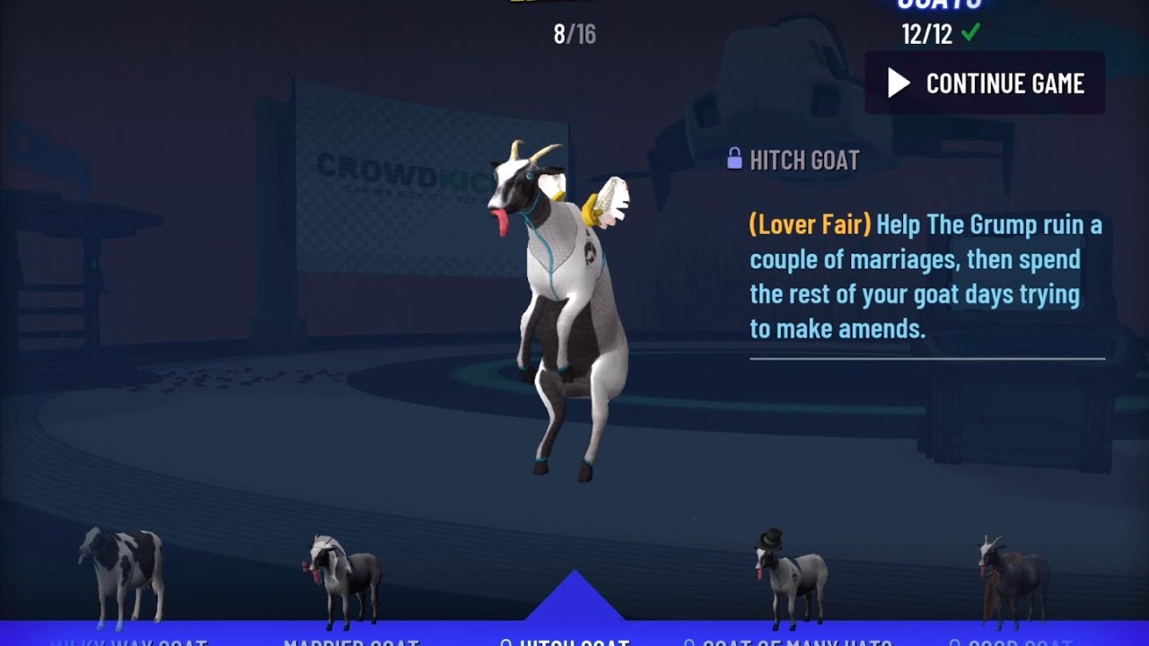 How to get the Hitch Goat in Mass Affection! Goat Simulator Waste Of Space
