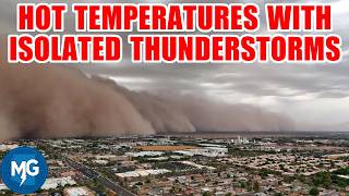 Isolated Thunderstorms & Hot Temperatures Today - June 16, 2026 Phoenix, Arizona Weather Discussion