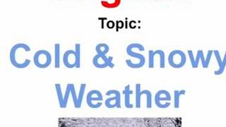 让我们学习英语！主题寒冷和降雪天气！Let's Learn English! Topic Cold and Snow Weather!  (Lesson Only)#英语 #英语不难 #英语听力