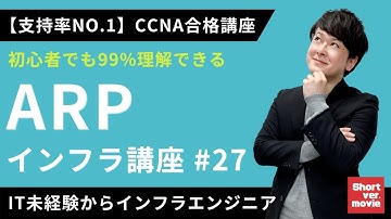 【CCNA合格講座】「ARP」アドレス解決をとってもわかりやすく解説！【インフラエンジニア基礎入門】#27