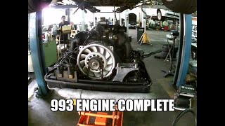 Porsche 993 Carrera engine complete!! (Part 7 of engine oil leak repair)