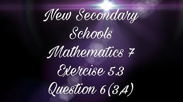 New Secondary Schools Mathematics | Class 7 | Chapter # 5 FRACTIONS | Exercise 5.3 | Question 6(3,4)