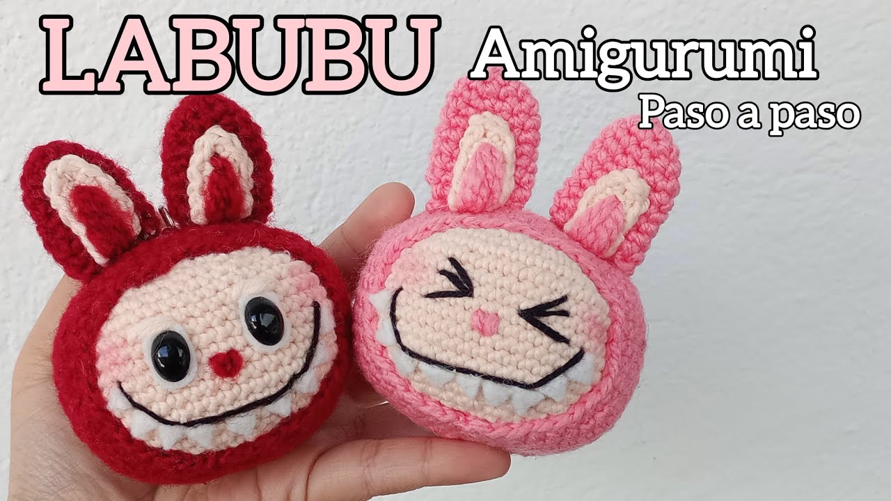 LLAVERO de LABUBU amigurumi 🧶✨ CROCHET paso a paso ☺️💖
