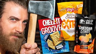 Extreme vs. Original Snacks Taste Test (Axe Throwing Game)