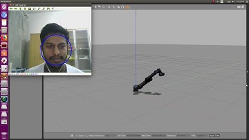 UR5 Safety Feature - Controlling a simulated  UR5 manipulator with face.