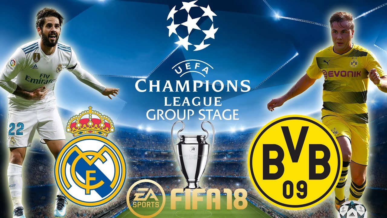 FIFA 18 Real Madrid vs Dortmund | Champions League Group Stage 2017/18 | PS4 Full Match