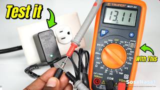 how to test power adapter using digital multimeter Mut 33