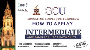 How to Apply? | GCU Lahore | Intermediate Admissions 2021