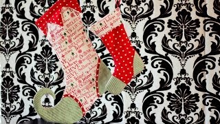 You can make a Christmas stocking. You ca make a traditional stocking or one with a curly toe. Let Angel from Fleecefun.com (http://