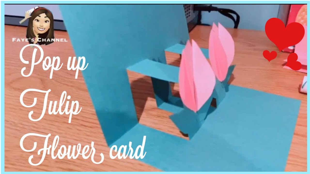 POP UP TULIP FLOWER CARD| DIY CARD| FILIPINA IN USA 🇺🇸