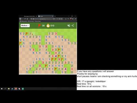 Google Minesweeper 16 seconds