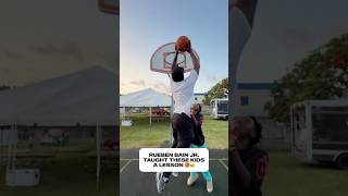 Rueben Bain Jr. didn’t hold back at his Back to School giveaway in Miami 🏀😅 🎥 @305Sportss #bball