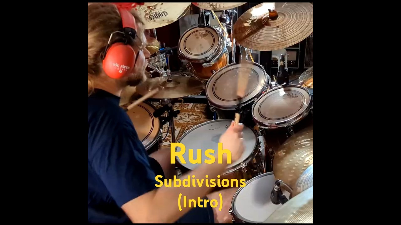 Rush - Subdivisions (Intro) #drums #shorts