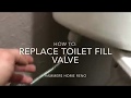 Replace Toilet Fill Valve