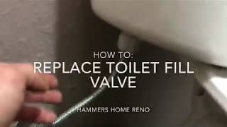 Replace Toilet Fill Valve