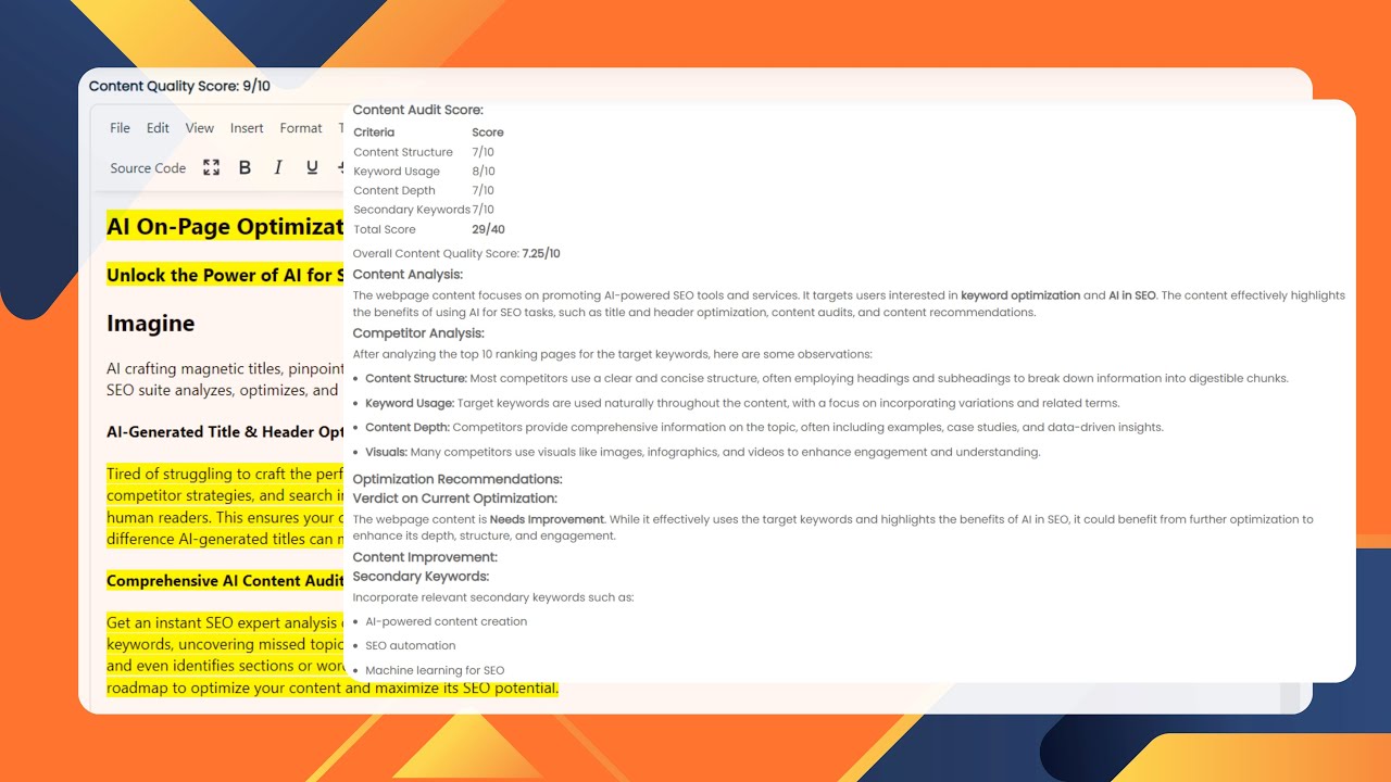 SEMAI - AI Content Audit & Optimization