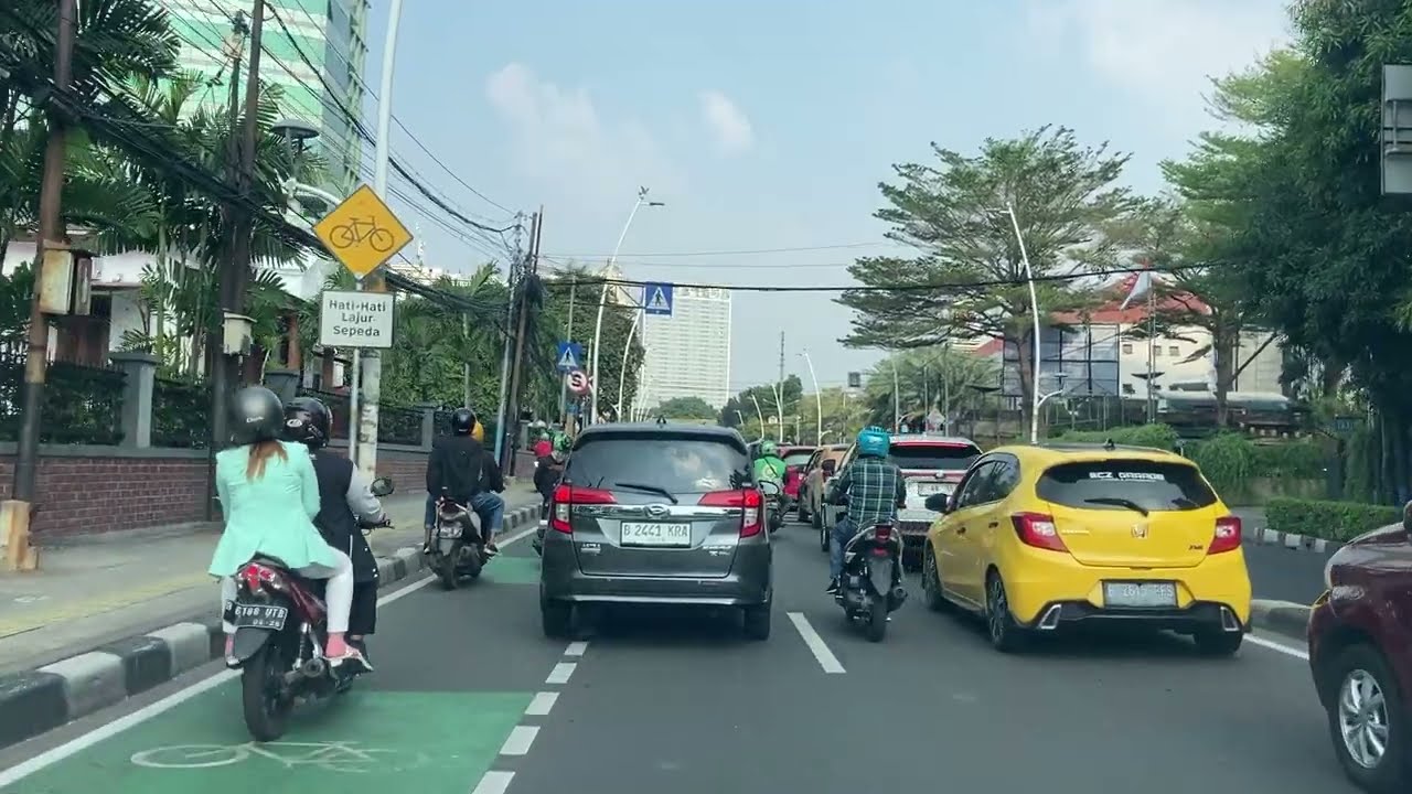 Kramat Raya Central Jakarta to Gondangdia Menteng via Senen - Tugu Tani - Cikini Raya