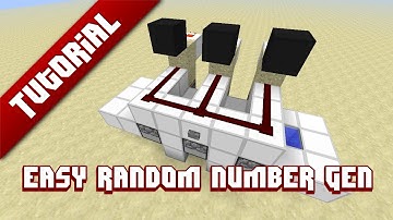 Minecraft Tutorial: Easy Random Number Generator