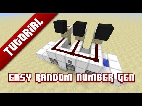 Minecraft Tutorial: Easy Random Number Generator
