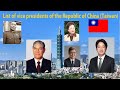 List of vice presidents of the Republic of China (Taiwan)