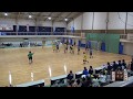 6日　ハンドボール女子　福島商業高校1コート　小松市立vs山陽　2回戦
