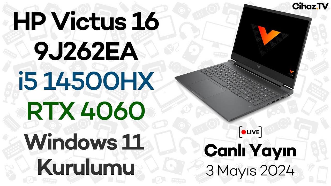 hp victus windows 11 kurulumu