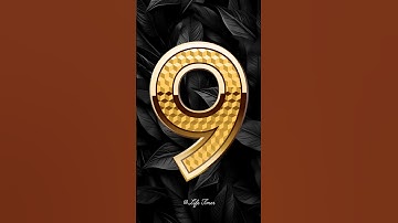 Luxury Gold Countdown | 9 to 0 with Voice #countdown #10seconds #timer #shorts