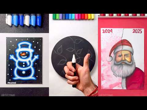 The Most Satisfying Christmas Art Ideas & Hacks that Look PRO (But Are Easy to Try) ✨🎄