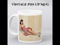 Vintage Pin-Up Coffee Mug - Retro Pinup Art Mug #pinupaesthetic #giftideas