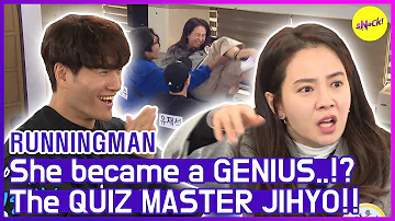 [HOT CLIPS] [RUNNINGMAN] JIHYO, The Quiz MASTER😎😎 (ENG SUB)