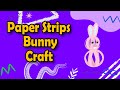 Paper Strips Rabbit ! Easy Paper Bunny ! Simple Paper Ball Bunny ! How to make a Paper Ball Bunny !