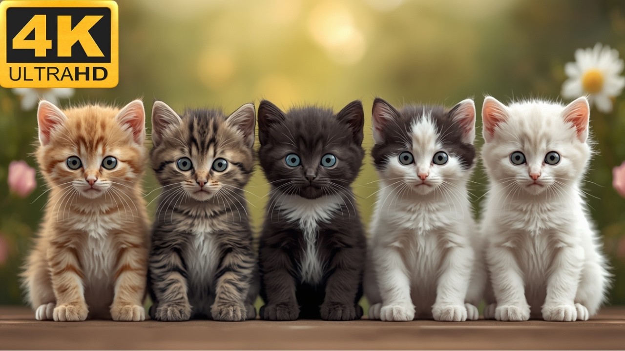 Cute Baby Animals 4K - Relaxation With Relaxing Music_120fps Dolby Vision OLED TV Showcase