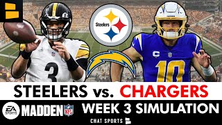 Steelers vs. Chargers Simulation Watch Party For 2024 Season | Steelers Week 3 (Madden 25 Rosters)