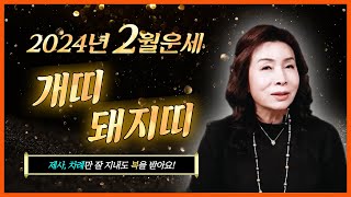 ✨대박나는 2024년 2월운세 개띠운세 돼지띠운세✨금전을 아껴야 하고! 구설 망신을 조심하세요! 개띠 돼지띠…