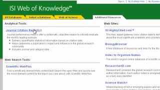 Web Of Science-Journal Impact Factors