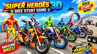 Superhero 3D Bike Stunts Game 🏍️🔥 | Epic Bike gameplay & Crazy Stunts | Android Gameplay screenshot 2