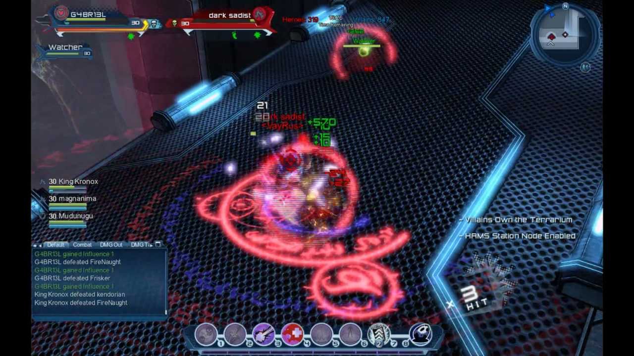 DCUO: Arena pvp Sorcery DPS healing *innate shown*