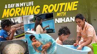 A day in my life || Morning routine with Nihan || Amrutha Pranay