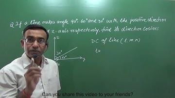 Class 12 Maths Three Dimensional Geometry  Direction cosines   NCERT Exercise 11.1 Exam1 R B Classes