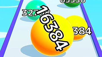 Ball Run Infinity Number Up To (128M, 256M, 512M, 1024M) ! All Levels Gameplay Part 198 android, ios