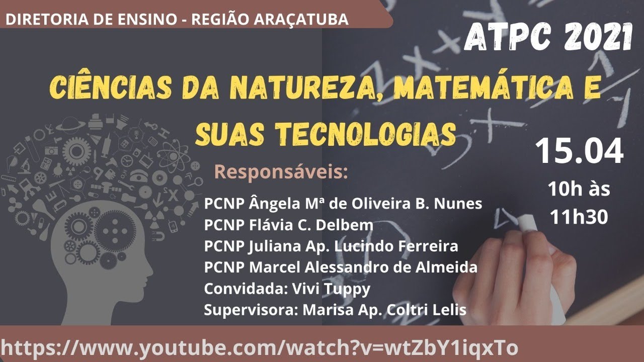 ATPC DE - Ciências da Natureza, Matemática e suas Tecnologias 15.04
