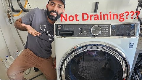 Fixing A GE Front Load Washer That Is Not Draining!