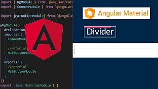 Angular Material - Divider