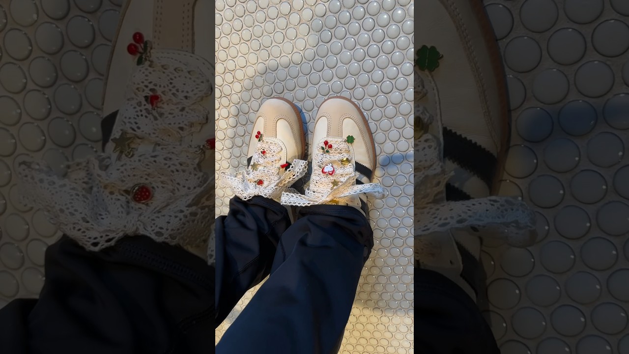 HOW I MADE CHARM LACES ✨🥹 #shorts #diy #sneakers #thrifting