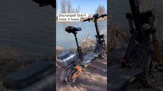 Электросамокат разрядился вноль прямо в дороге #самокат #электротранспорт #покатушки #заряд #батарея